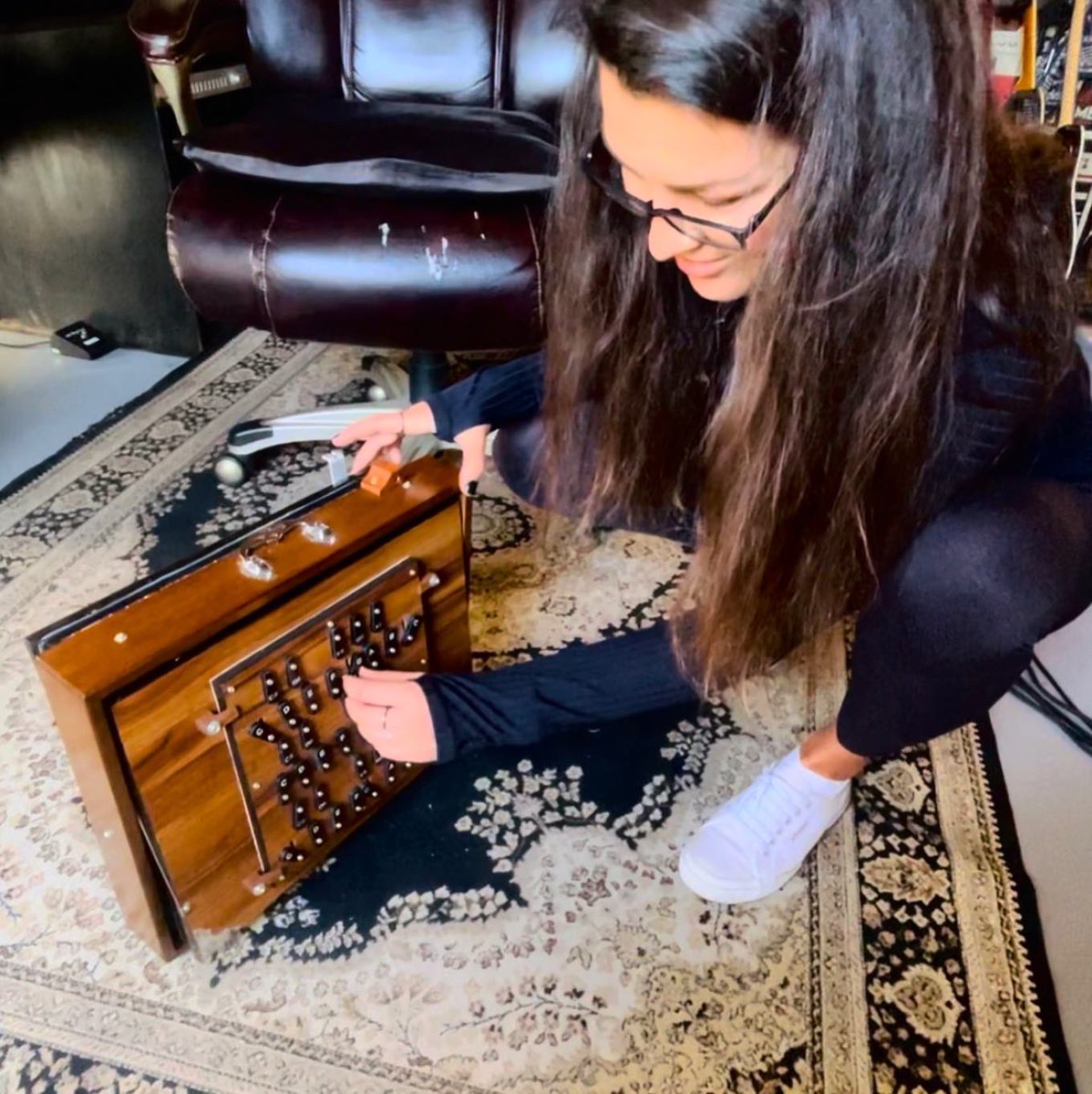Too much fun playing &amp; recording my new noize makers — Taglharpa / Jouhikko violin &amp; Shruti Box 😀#composer #musician #filmscore #gamescore #music #newmusic #moviescore #fun #lovemyjob