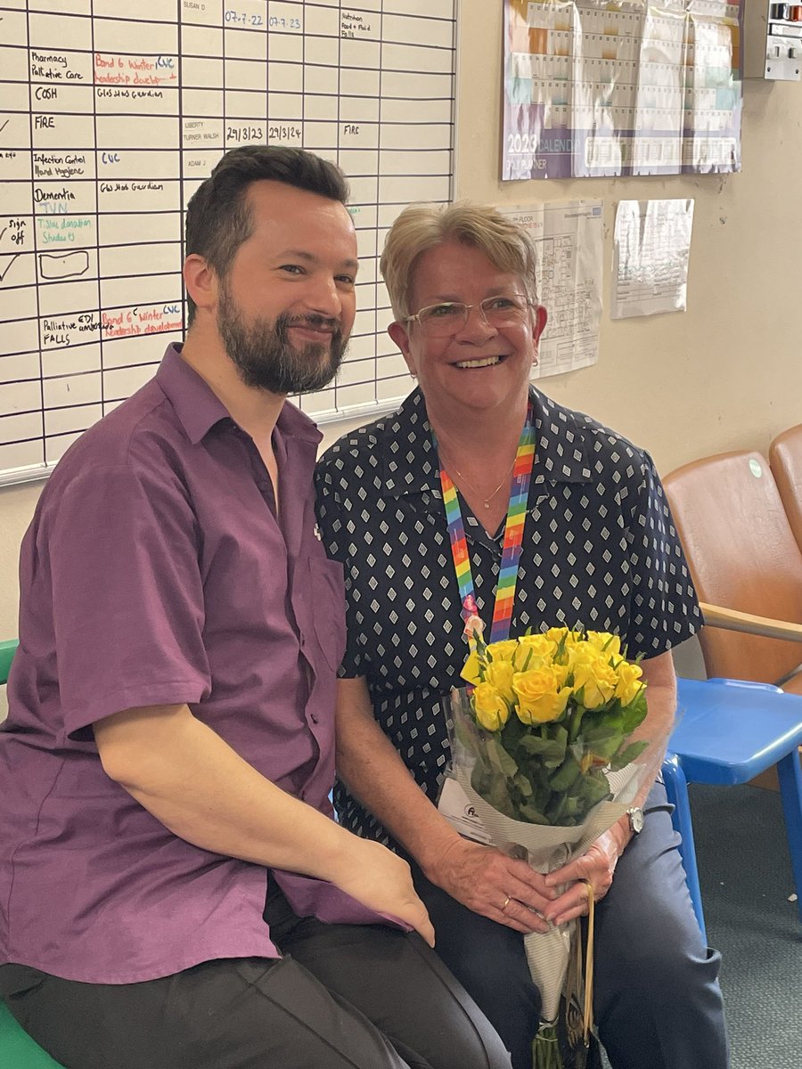 Beckyhutch71's tweet photo. @9a_ward @gloshospitals @MeechanLiz @kellybingham82 Trudy one of our wonderful ward clerks has retired today! She has always gone above and beyond: we will miss her so much! #livinglife #foreverholiday https://t.co/hpGZfeseOw