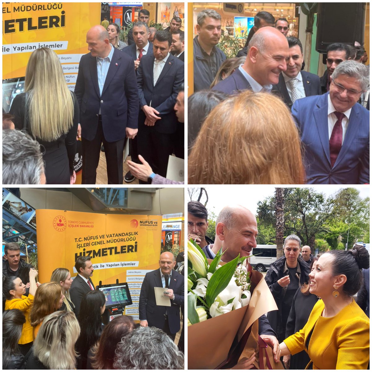 istanbulilnufus's tweet photo. Sn.Bakanımız @suleymansoylu ve Sn.Genel Müdürümüz @sefikaygol ün teşrifleriyle Fatih ilçesi Historia AVM içerisinde kurulan #Nüfusmatik cihazının tanıtımını gerçekleştirdik.
#HayatınızınHerAnında @TCNufus @AliYerlikaya @serdilt https://t.co/VBbIyBNwn3