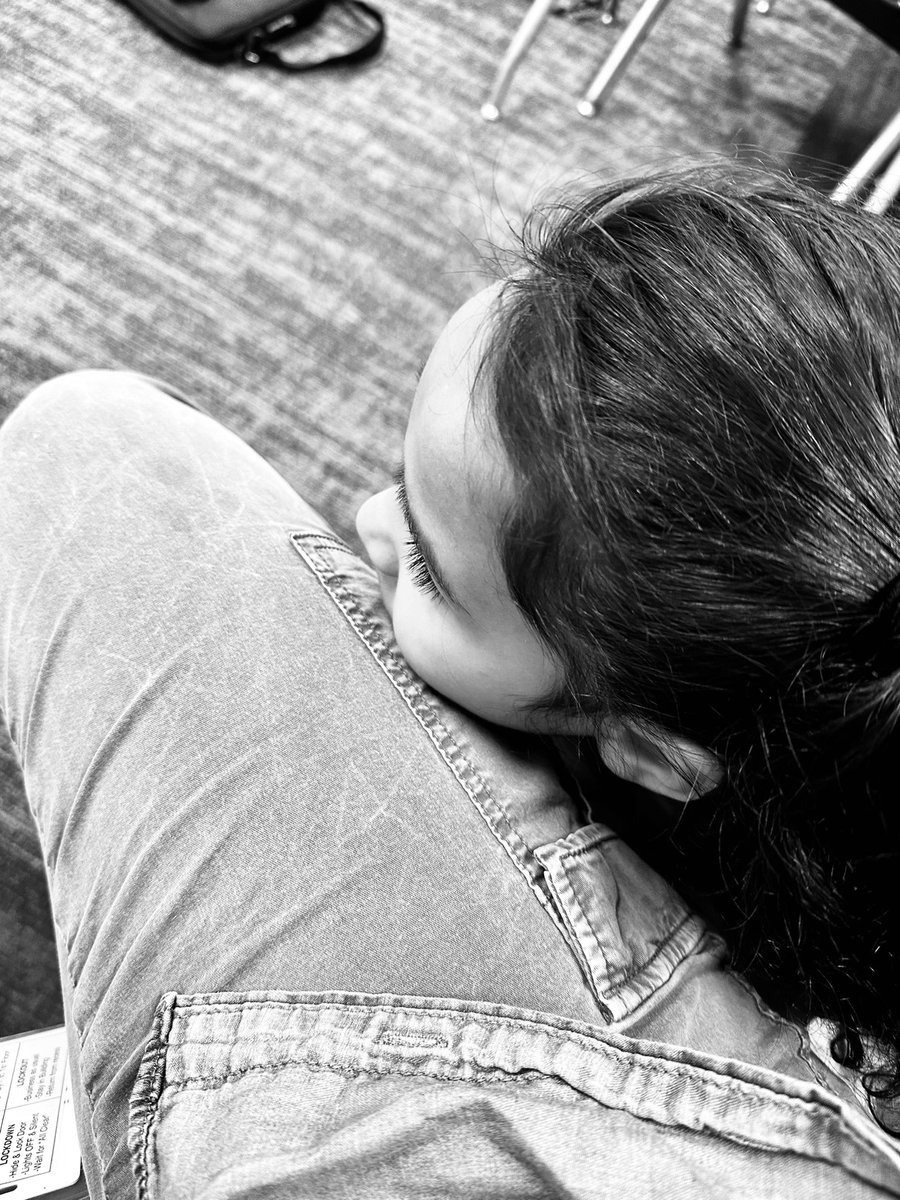 Today brought a lot of big feelings for this student I had in my class last year. She wanted to rest for a moment next to me. *cue my heart exploding and my purpose being reignited. Thank you <a href="/MissKneppFHE/">Tori Knepp Bramble</a> for your work teaching these kids all about their emotions. 🩵 <a href="/BASDFtHill/">Fountain Hill Elementary School</a>