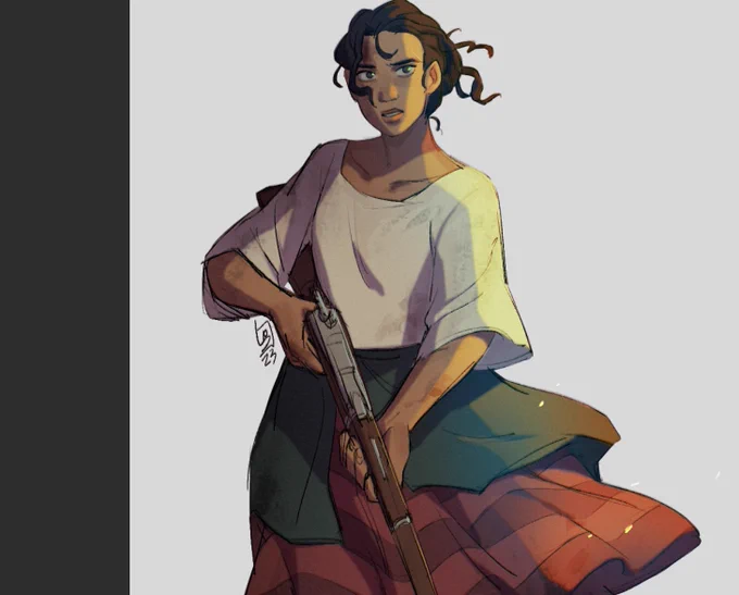 [oc] i may have changed her (and Dani's) story but Ysa still gets to shoot some colonizers lol