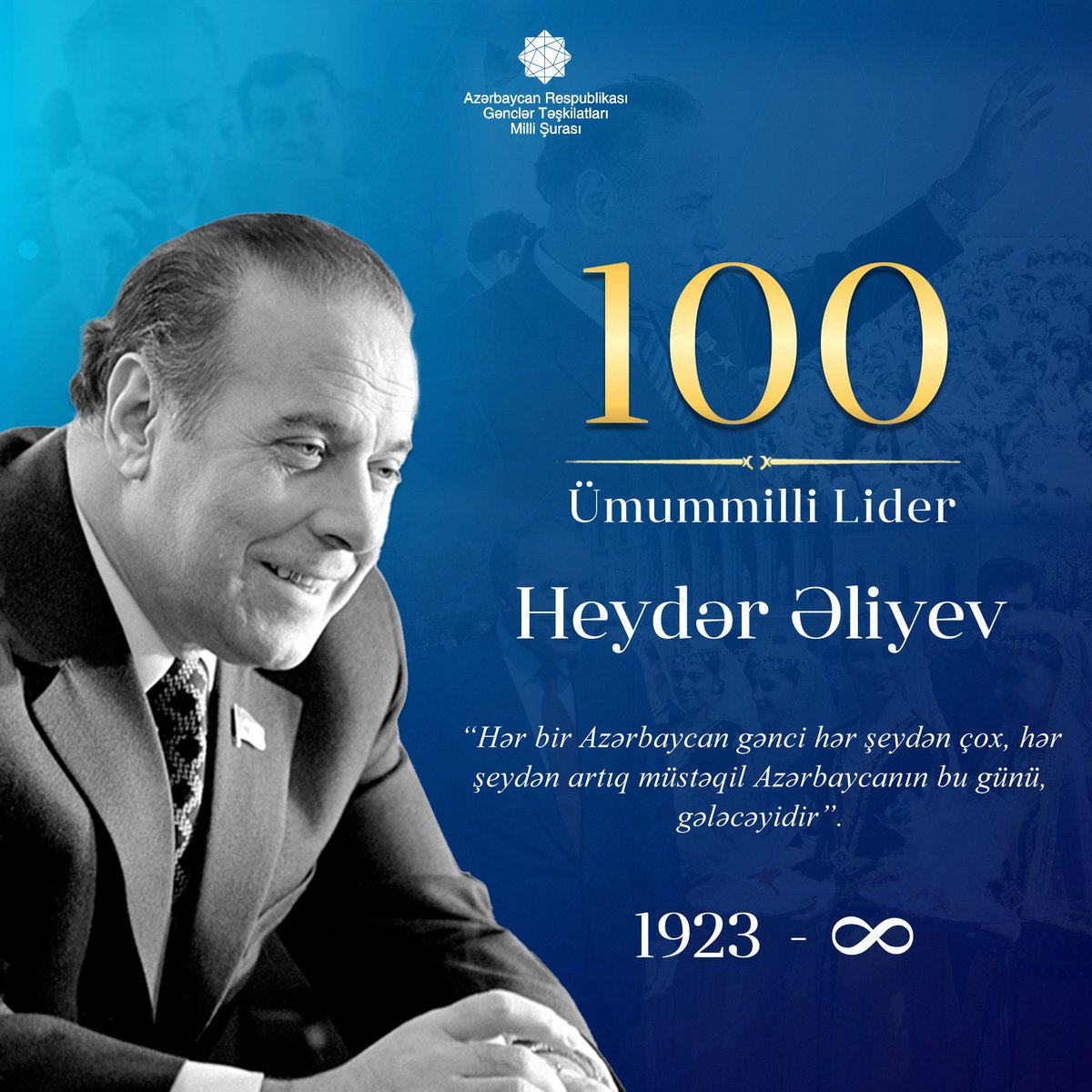 LikiramL's tweet photo. On the 100th anniversary, we commemorate the Great Leader Heydar Aliyev with love and deep respect!

#HeydarAliyev #HeydərƏliyev100 #Azerbaijan https://t.co/fz40xRH2d7