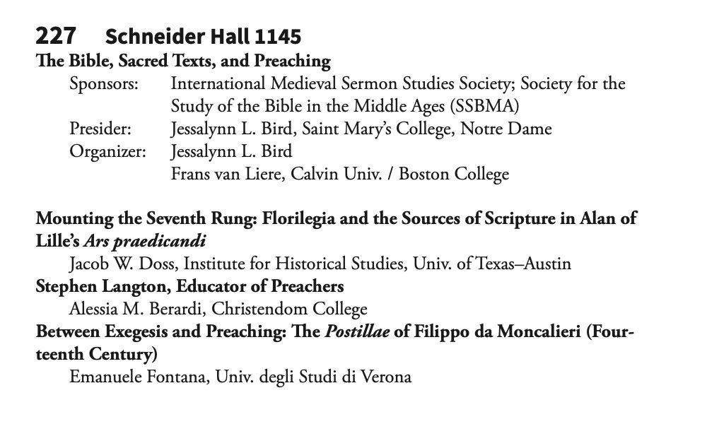 Join us on Friday @ 1:30 PM! #medievaltwitter #icms2023 #kalamazoo #kzoo2023 #preaching #medievalhistory