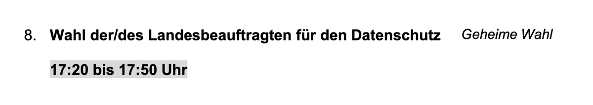 alvar_f's tweet photo. TOP 8 der 65. Sitzung des 17. Landtags von Baden-Württemberg am 24. Mai: Wahl der/des Landesbeauftragten für den #Datenschutz
https://t.co/ssF5Uv9j2c
#LfDI #LfDIBW #DSGVO #Teamdatenschutz https://t.co/O6JhUXWIFl