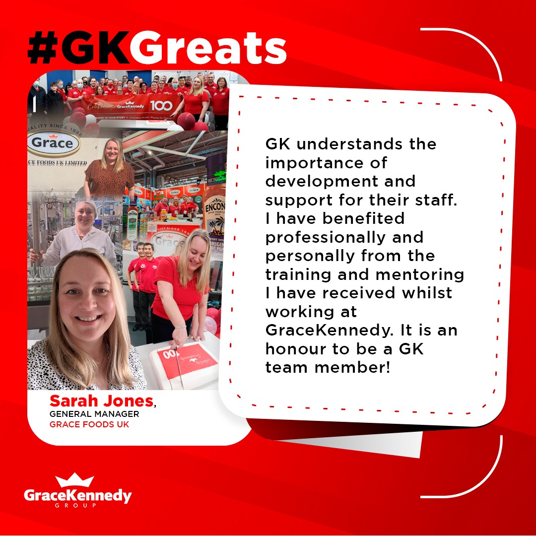 Sarah began her GK journey over 25 years ago as an operative on the production line and is now General Manager at Grace Foods UK.

#BrightFuture #GKGreats #OurStoryContinues