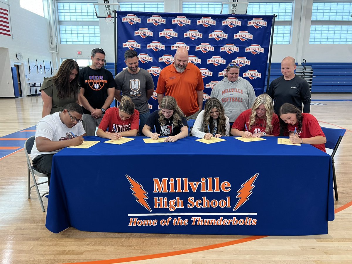 Amazing group of student athletes signing their commitments to continue their athletic and academic careers!!