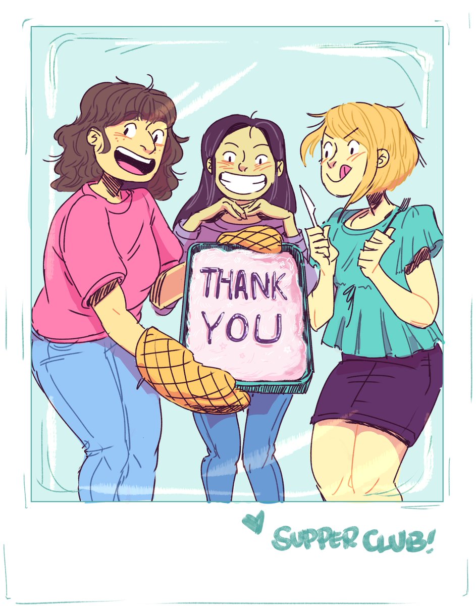 A heartfelt thank you to everyone who helped make my very first novel, #SupperClub, a success :') I couldn't have done it without your support and kind words - I never thought that a book I made in 15 months would have such a positive impact <3 thank you #imagecomics
