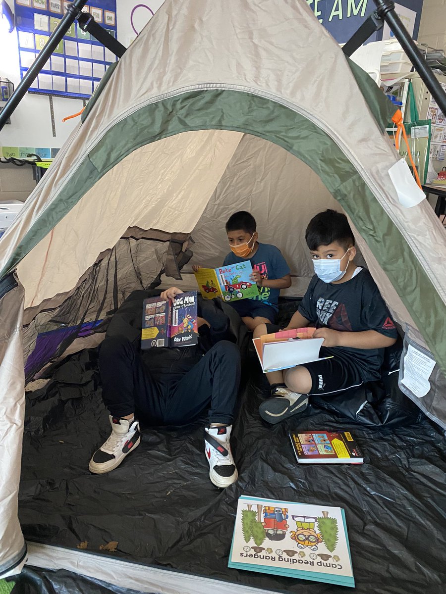 Lt_Ballard's tweet photo. Our happy campers worked hard & had fun during Camp Read-A-Lot day!🏕️📚#CampReadALot #2ndGrade #EOTY #UltimateLearningExperience @cmfinnegan3 @MabletonES https://t.co/42y2nTadxX
