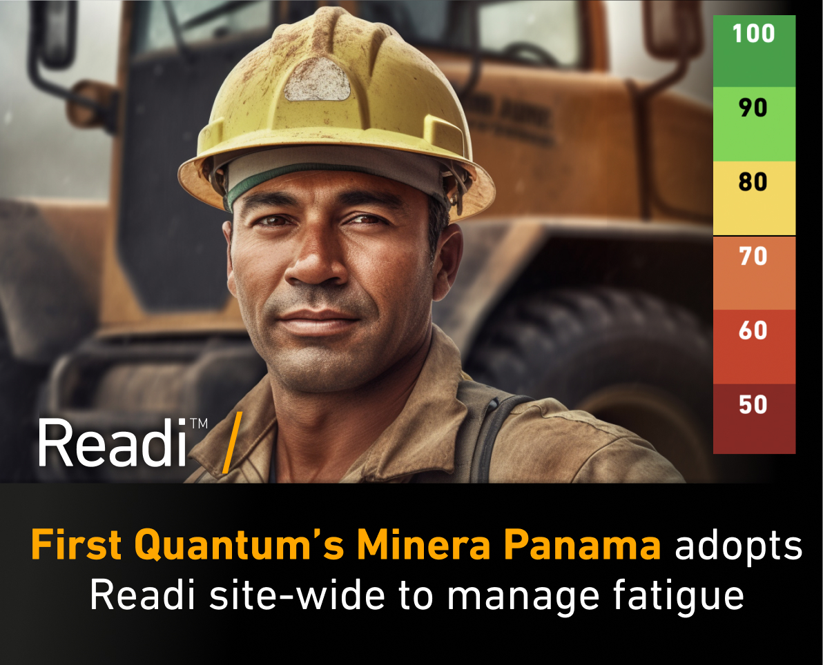 Fatigue Science (@fatiguescience) on Twitter photo Fatigue Science is thrilled to announce that <a href="/MineraPanama/">Minera Panamá</a>, subsidiary of First Quantum Minerals, has chosen to utilize #Readi, the predictive fatigue management technology, in a site-wide implementation at the Cobre Panama mine.
Read full release here👇
hubs.la/Q01PqRGz0 Fatigue Science is thrilled to announce that <a href="/MineraPanama/">Minera Panamá</a>, subsidiary of First Quantum Minerals, has chosen to utilize #Readi, the predictive fatigue management technology, in a site-wide implementation at the Cobre Panama mine.
Read full release here👇
hubs.la/Q01PqRGz0