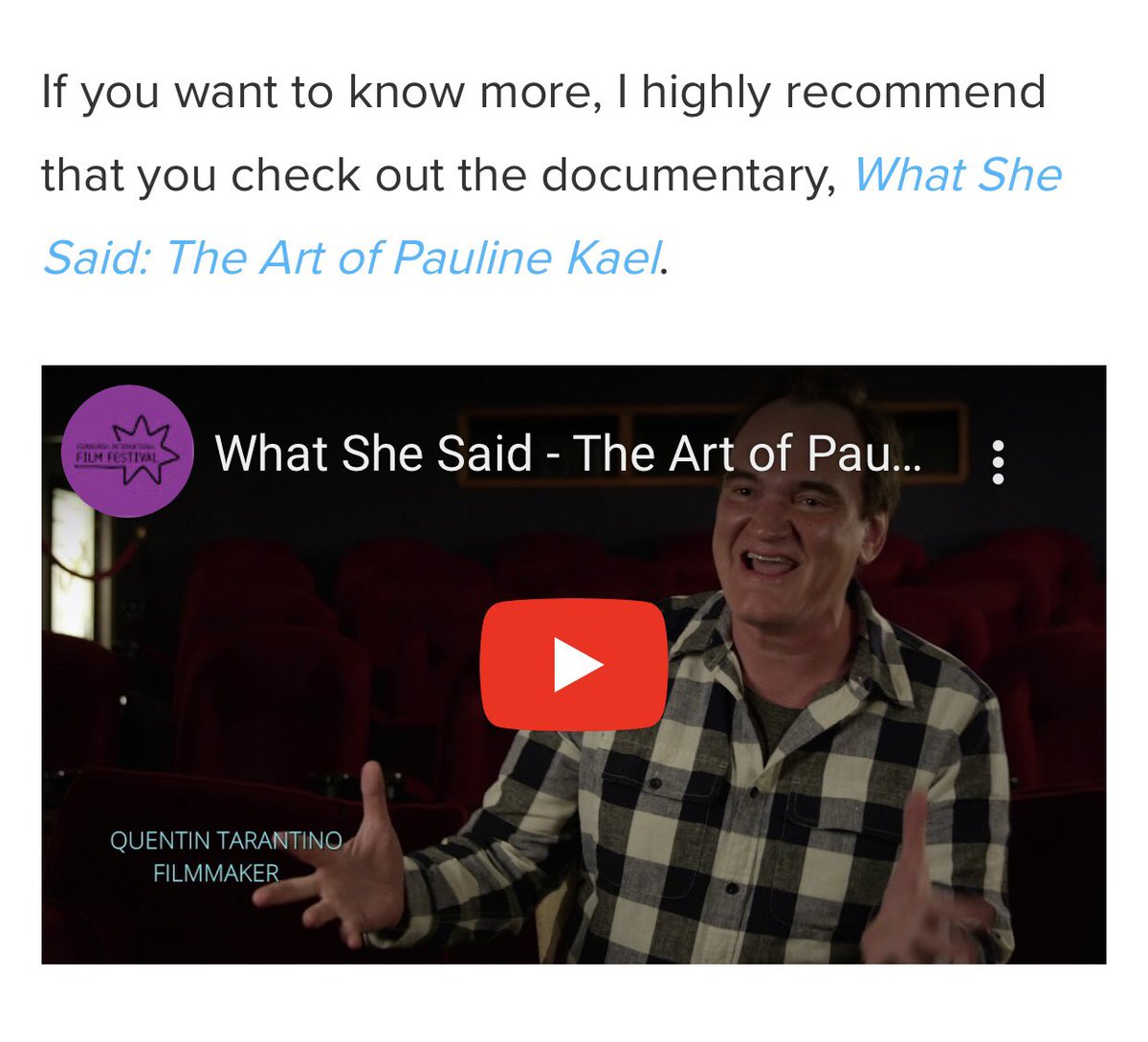 Thanks <a href="/nofilmschool/">No Film School</a> for the mention! Check out the full article here  👉 nofilmschool.com/who-was-paulin…