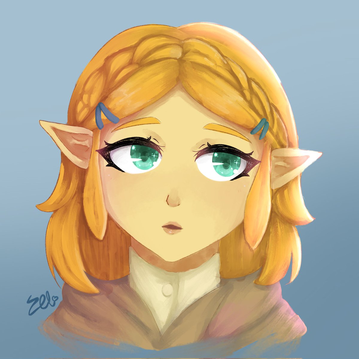 I don't draw Zelda fan art despite it being my favorite game series, scared of messing up something. Anyway I am too excited for TOTK not to-

#zelda #botw #princesszelda #totk
