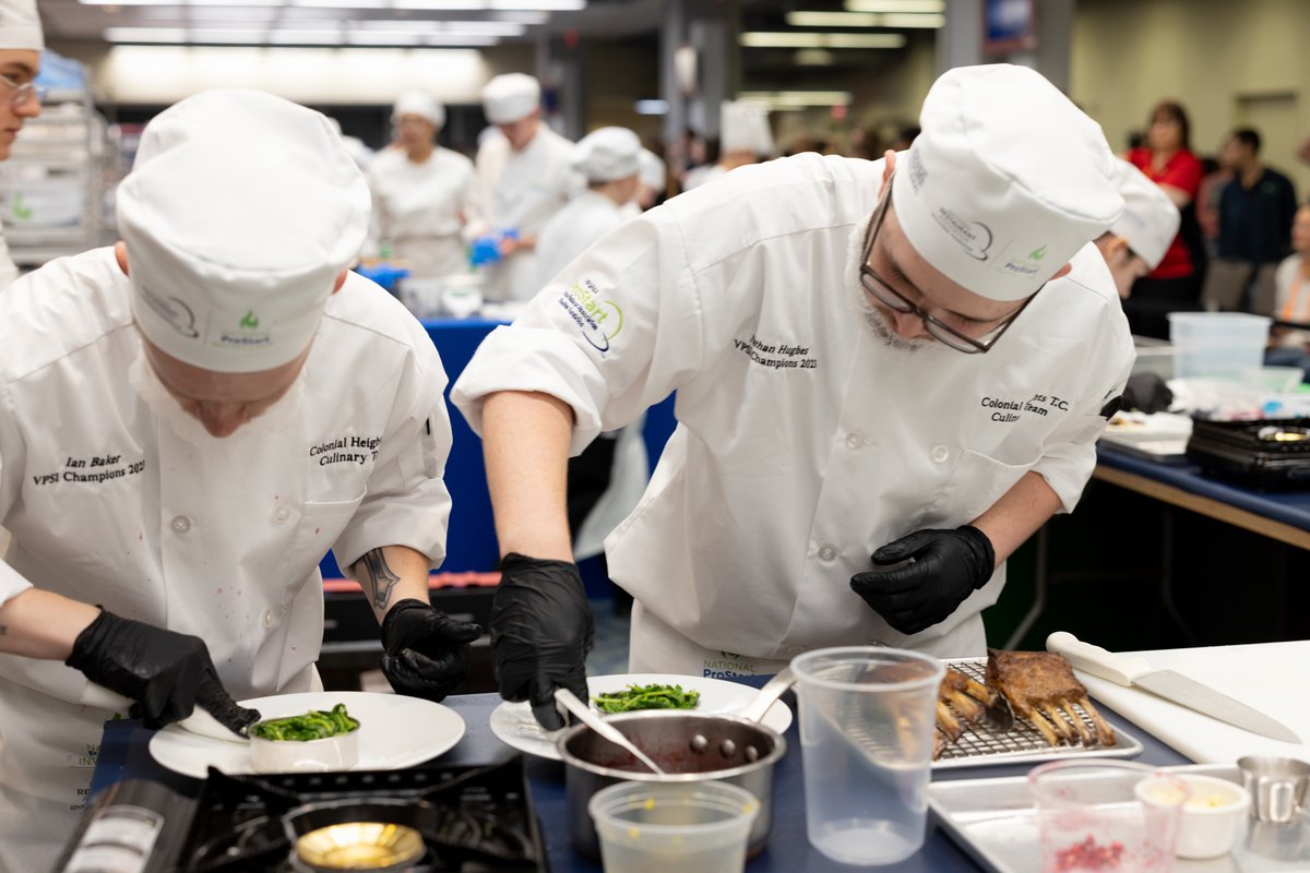 We're so proud of Virginia's showing at the 2023 National ProStart Invitational! The teams from Kempsville High School and Colonial Heights Vocational-Technical School were exceptional ProStart Program ambassadors and had a blast at the competition. 

Looking forward to #NPSI24!