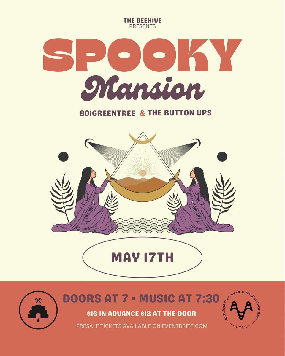 Chinckooo's tweet image. Next Wednesday !! @801GreenTree is playing at the Beehive!! Click the link and get your tickets and come rage with us ! 💯🌲 eventbrite.com/e/spooky-mansi…