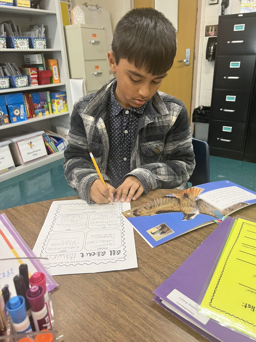 CShahinNB's tweet photo. We finished reading our Non-Fiction book about how Hawks hunt and used our graphic organizers to write facts we learned! ✏️📓 @Saw_Mill_Strong @NBUFSDPride https://t.co/EQSyzL5852