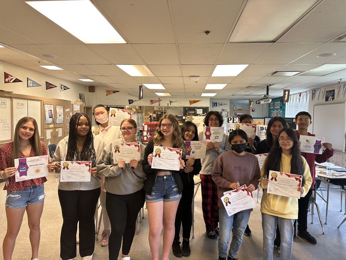 This morning we hosted a celebration for our College Fair Winners!! Categories included- "You're Hired", "Design Star", "Best in Show", "Quiz Wiz", and many more! We are so proud of our 8th graders and their hard work ❤️🏫
