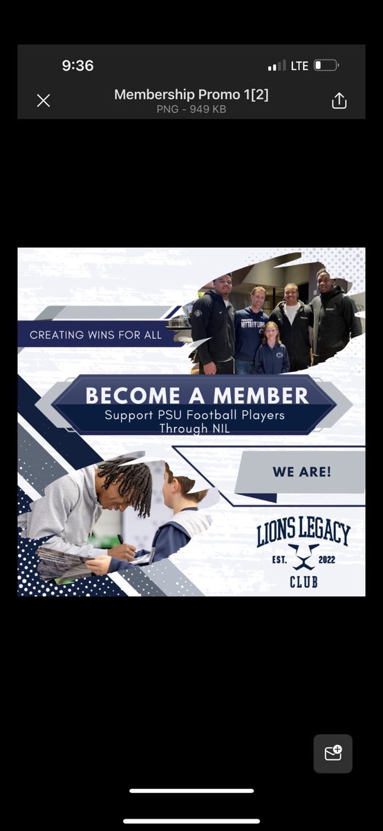 IbrahimT75's tweet image. I’m proud to be working with Lions Legacy Club to make an impact beyond the field! 🦁 YOU can directly support PSU football players by following @lionslegacyclub to learn more and get involved 🏈 We Are!