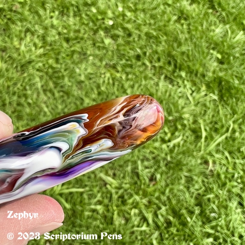 Scriptorium Pens® (@scriptoriumpens) on Twitter photo model: Zephyr
material: Primary Manipulation #1
by Jonathon Brooks
clip: Exclamation in 24k Gold Plate
nib: JoWo #6
tuned by: Mark Bacas <a href="/NibGrinder/">Nib Grinder - Mark Bacas</a>
size: Large
renee@scriptoriumpens.com
This is a commissioned order. model: Zephyr
material: Primary Manipulation #1
by Jonathon Brooks
clip: Exclamation in 24k Gold Plate
nib: JoWo #6
tuned by: Mark Bacas <a href="/NibGrinder/">Nib Grinder - Mark Bacas</a>
size: Large
renee@scriptoriumpens.com
This is a commissioned order.