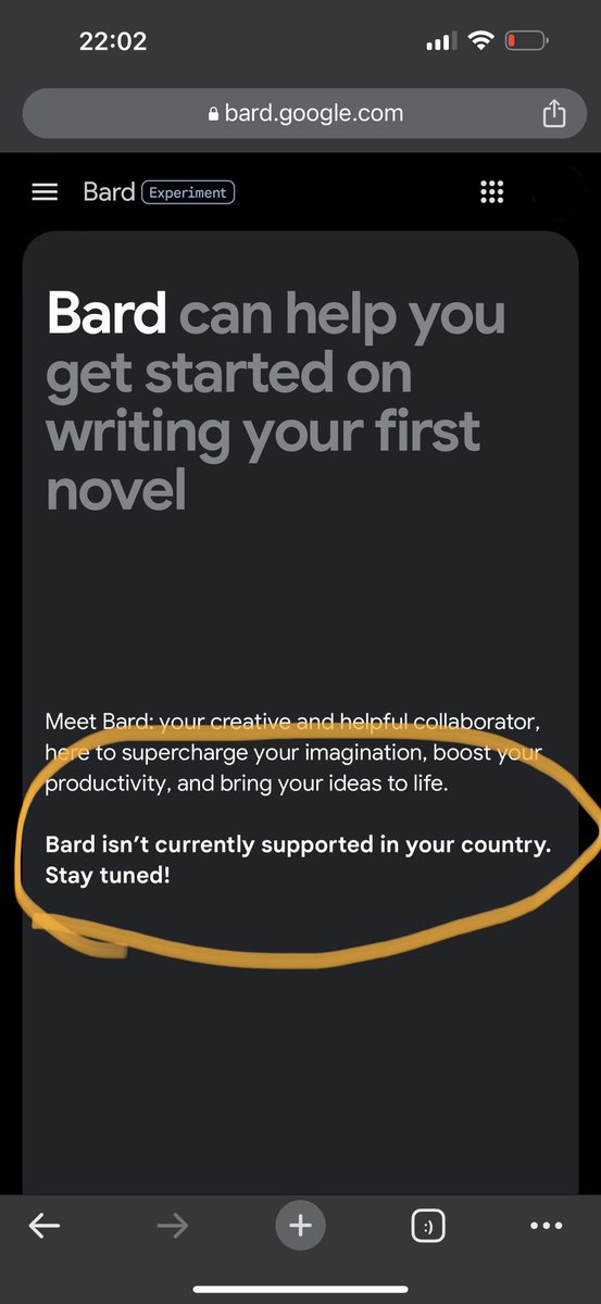 phranque's tweet photo. Mystery to solve: Why is @Google Bard now available in 180 countries, but not in Europe (ex UK)? Waiting for the EU AI act? https://t.co/1Nsfu4UFVh