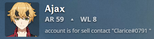 lovessicklyney's tweet photo. i made a tweet about this on my genshintwt account already but i want a bigger reach for this :/ my genshin account got h4cked on may 8th and the person is now trying to sell it. if you see this account online, please do not buy it. i've spent almost a year and a half on it and https://t.co/cnHdjM8Kss