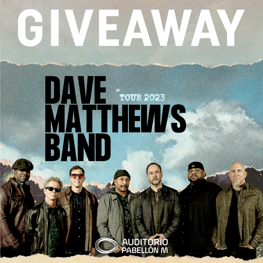 🎶 G I V E A W A Y 🎶

La banda internacional Dave Matthews Band llegan a nuestro escenario mañana 11 de Mayo a las 21:00 horas. Participa para llevarte un acceso doble:

🔹Da RT, like y síguenos para participar.  

🏆El ganador será anunciado MAÑANA 11 de Mayo a la 1PM.