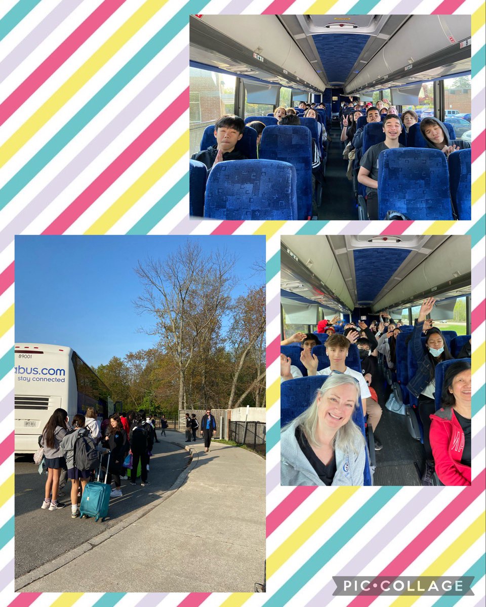 BonaventurTCDSB's tweet photo. Off they go to Montreal! Enjoy Gr. 8s! Thank you to our awesome staff for taking the time away from home to be with our students! @pegsheehan @outdoorsims @Hasmigz @TCDSB https://t.co/4Lq8qpJ1XN