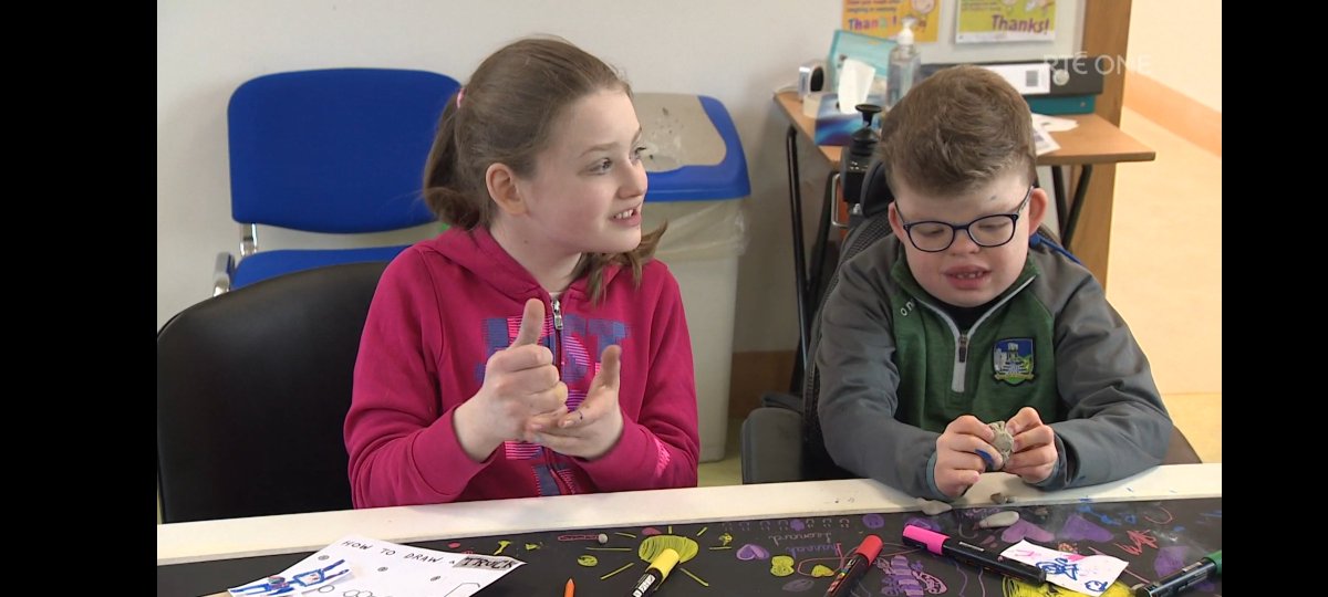 Thank you! <a href="/reemelhassany/">Reem El-Hassany (ريم)</a> for putting together such a beautiful tandem spotlight on <a href="/heliumarts/">Helium Arts</a> on both <a href="/news2day/">news today</a> and <a href="/rtenationwide/">RTÉ Nationwide</a> 
Check out both the players to see the voice of the child and the story of the Murphy family and the impact Helium has had on their lives.