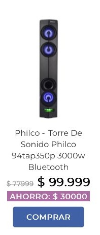 Philco - Torre de Audio TAP350 3000W