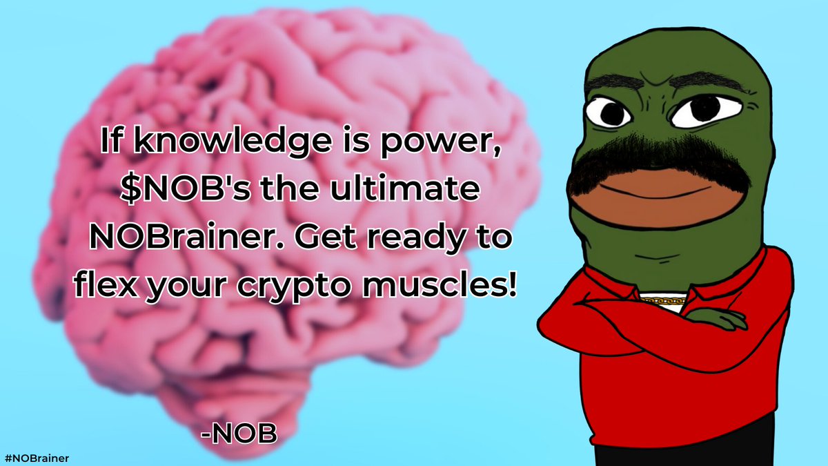 #NOBrainer
$NOB