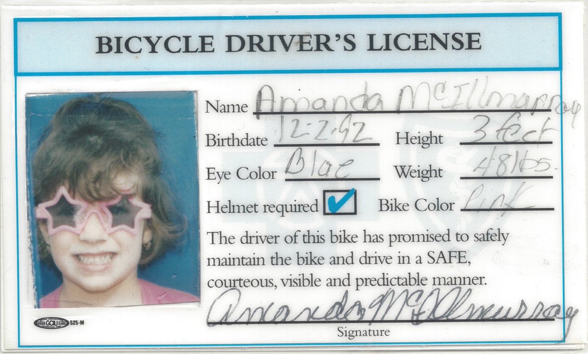 AmandaforPhilly's tweet photo. My first ever drivers’ license was union printed. #BikerforLife #UnionStrong https://t.co/PEWe6xcGAl