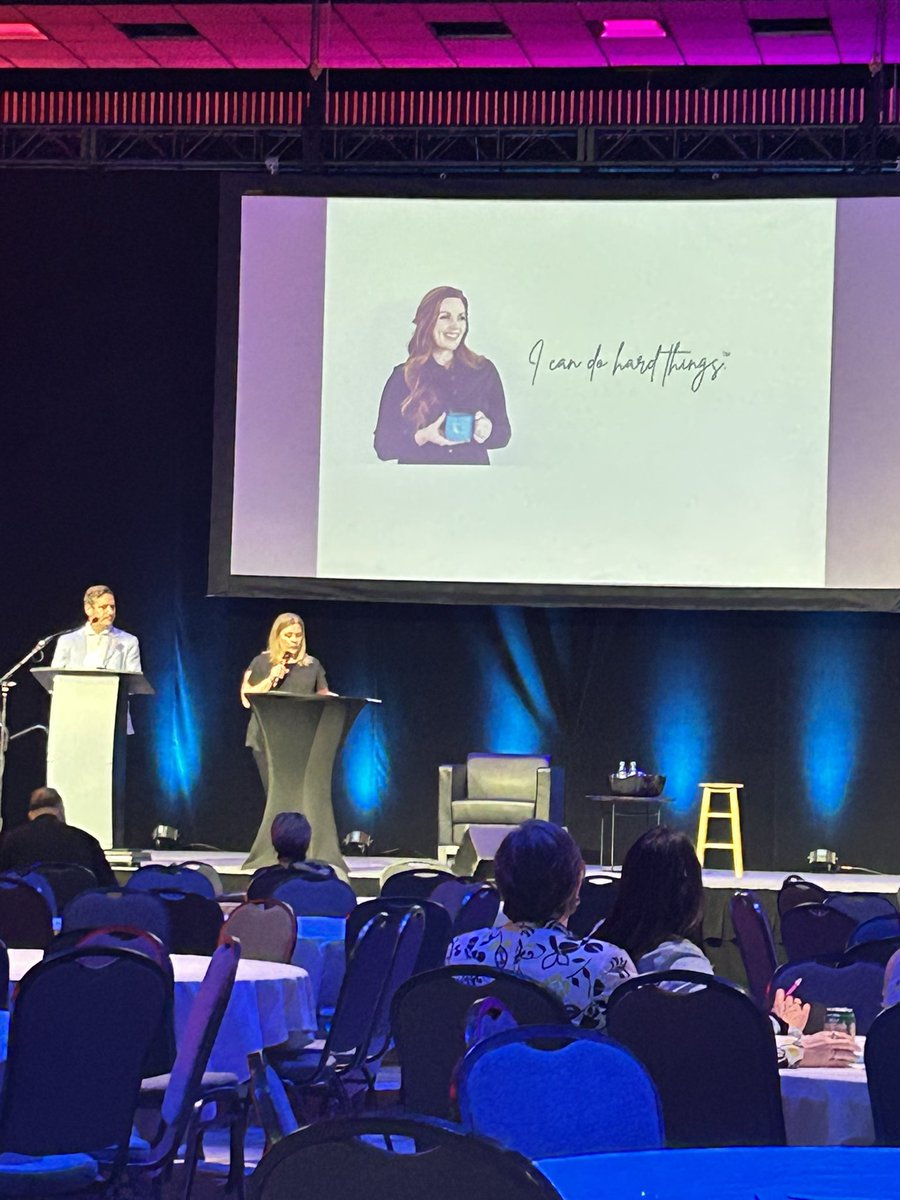 Prairie South’s Superintendents, Amanda Olson and Dustin Swanson, presenting at the Mental Health and Well-being Symposium. <a href="/PrairieSouth/">Prairie South</a> #learningtogerher 
#prairiesouthproud