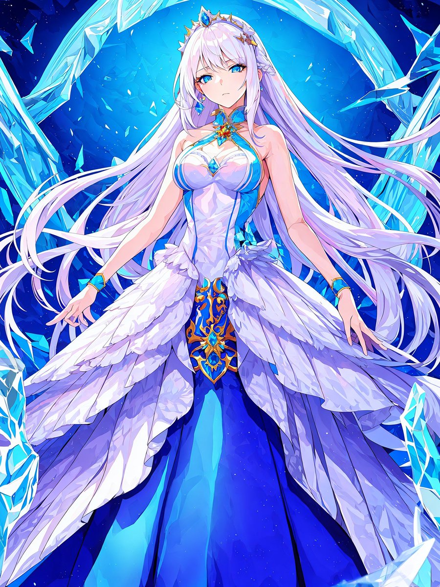 RubyBaronVT's tweet image. The fearsome Queen of the Ice Kingdom! @YoDayo_Home #AIart #AnimeAIart #AIイラスト #YodayoAI #Anime