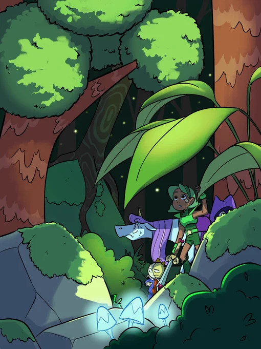 A totally not-scary forest adventure with friends :)