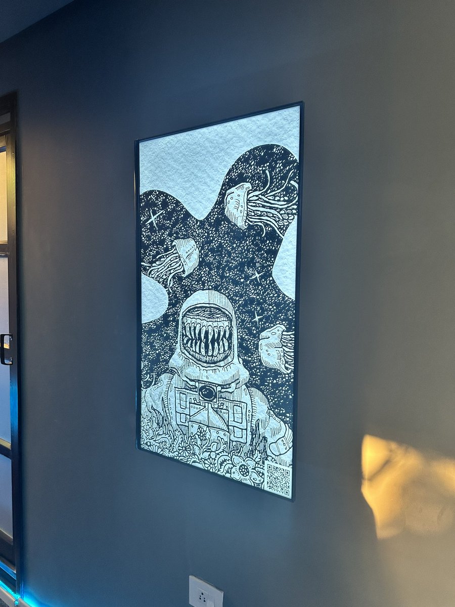 spotted @Siddhant702 ‘s artwork for <a href="/nautz_/">Nautz | 5k AstroNautz taking off soon🚀</a> at <a href="/BLRxZo/">Zo House BLR</a> 😆❤️🔥