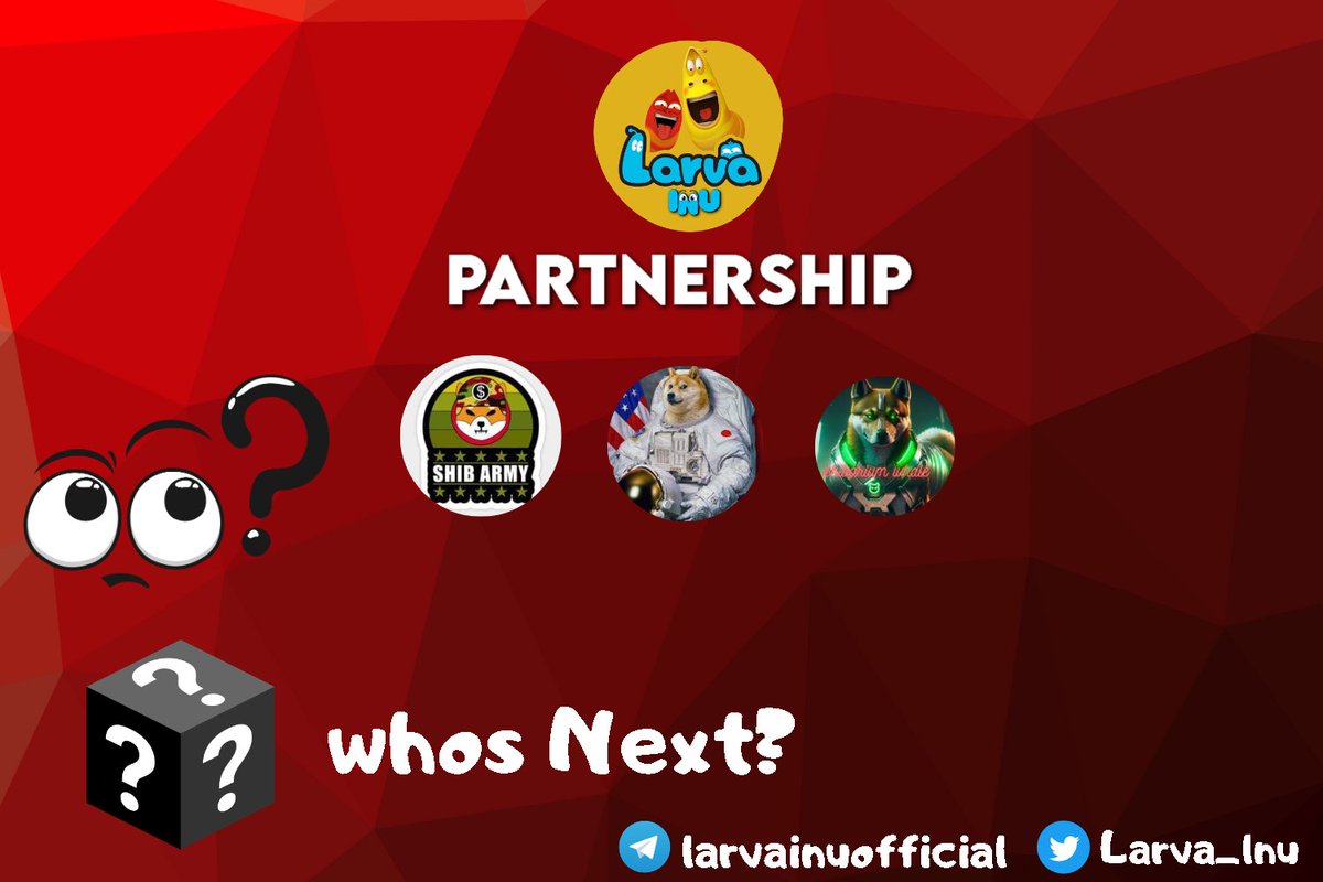 whos next?🥳🧐

#LARVA  #LarvaInu  $larva #memecoin  #Binance 

@ShibaArmy2021  @shibariumwhale  @DogeArmy2023
