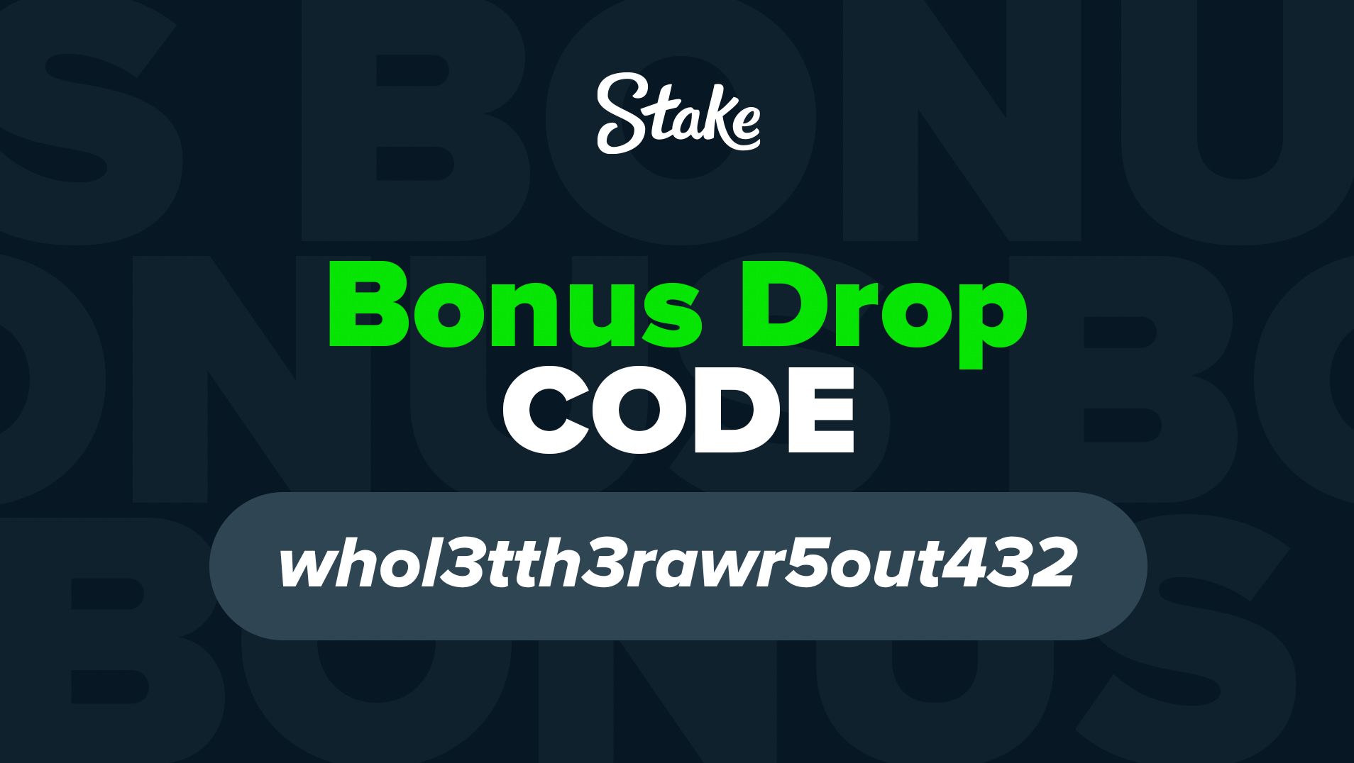 Stake.US on Twitter "🚨Bonus Drop Alert 🚨 The code you need is in the