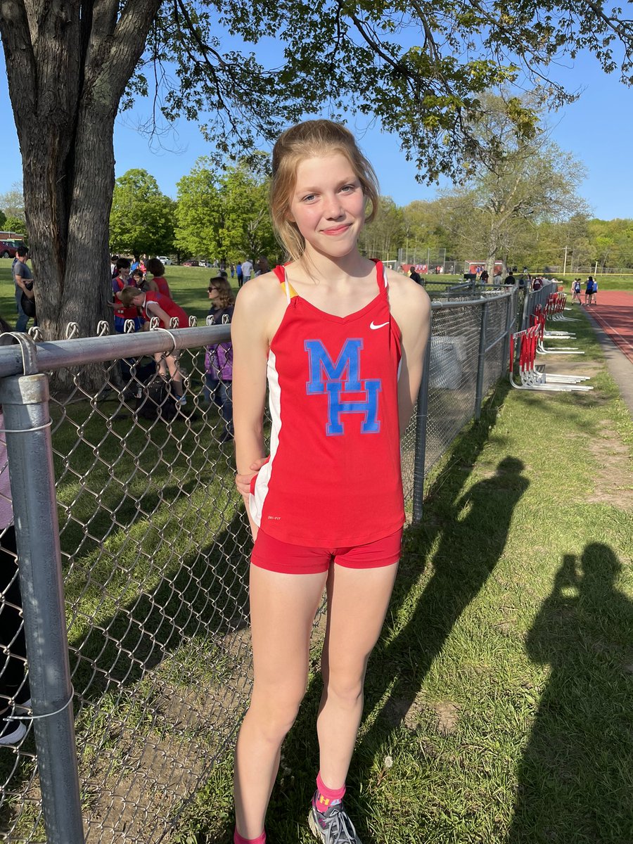 trackMH's tweet photo. Congratulations to Rosilee Forrest!  Rosilee broke the girls modified 3000m school record on May 9 with a time of 12:10.7. Previous record was 12:13.8

Way to go Rosilee!!! #gohill
@SchodackCSD @MH_Athletics @MapleHill_HS https://t.co/f3uncXRYrb