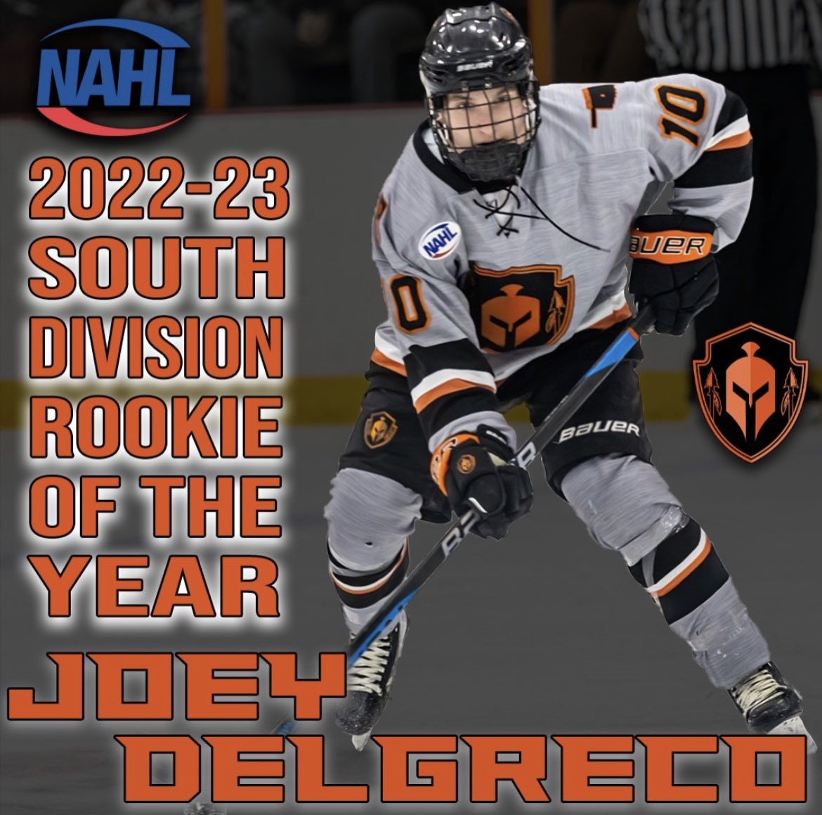 Congratulations to GR Hockey Alumni <a href="/delgreco_joey/">Joey DelGreco</a> 🏒🥅