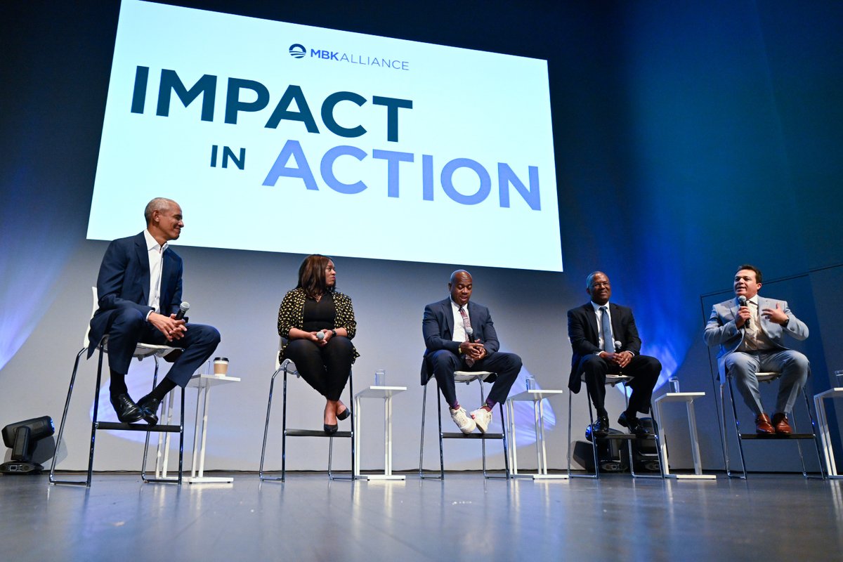 We believe in the power of community to create a positive impact in the lives of boys and young men of color. At today's @MBK_Alliance Impact in Action event, attendees spent the day learning from #MBKModelCommunities including MBK Omaha, MBK Newark, MBK Tulsa, and MBK Yonkers.