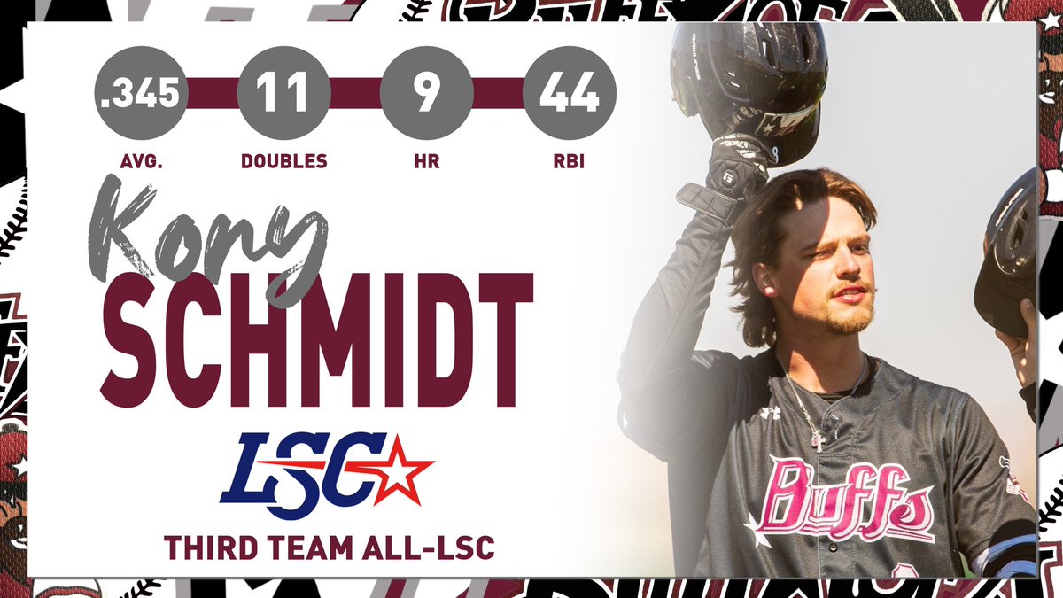 WTAMUBaseball's tweet photo. Kory Schmidt and Ryan Johnson pick up Third Team All-Lone Star Conference honors 

#BuffNation | #WeTrust https://t.co/aWDvOjgoG4