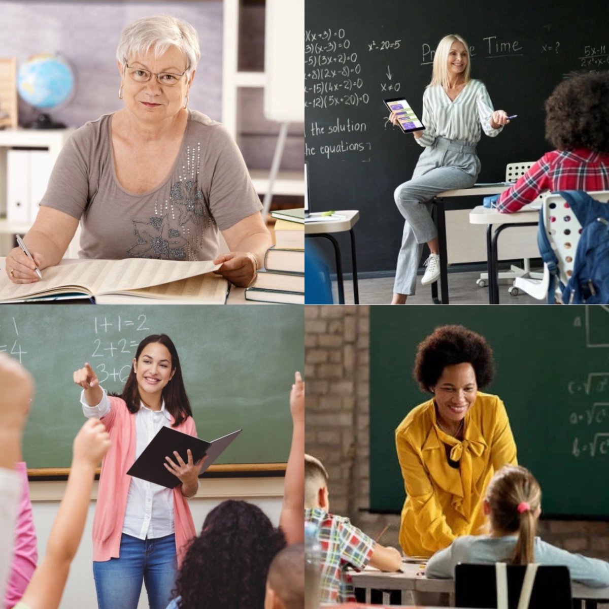 TRUMP on why we should arm teachers: “Most teachers are ex soldiers and police officers.”

Meanwhile, 78% of all teachers: