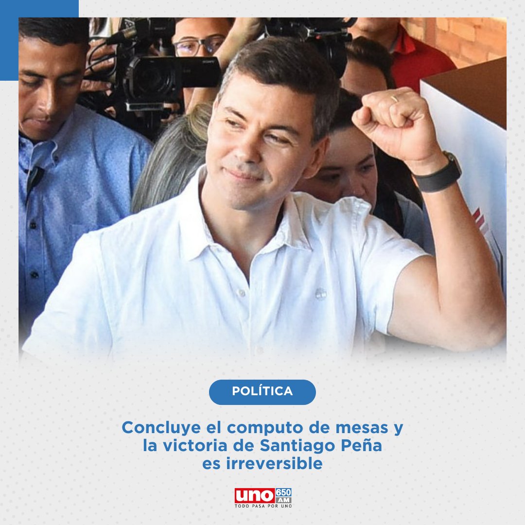 "VICTORIA DE SANTIAGO PEÑA ES IRREVERSIBLE"

▶️Este miércoles, el TSJE finalizó los cómputos provisorios de las mesas del extranjero, las 12.500 mesas a nivel nacional, y revisará ahora las impugnaciones, que representan menos del 1 %.

#650AM