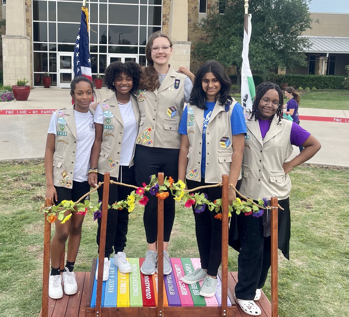 TallLiz2027's tweet image. #gsnetx bridging ceremony. 9 years in, always a looking to make the world a better place