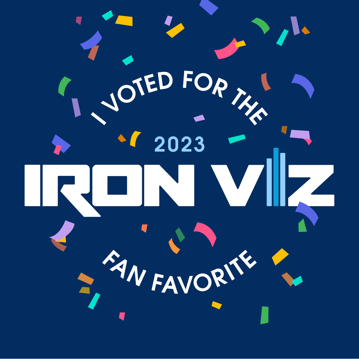 📣 #DataFam, we want to hear from you! 

Now's your chance to vote for the #IronViz Fan Favorite award. Explore the contestants' visualizations and submit your vote. tabsoft.co/3N3QuLm

Once you've voted, share this badge on social to show your Iron Viz spirit.