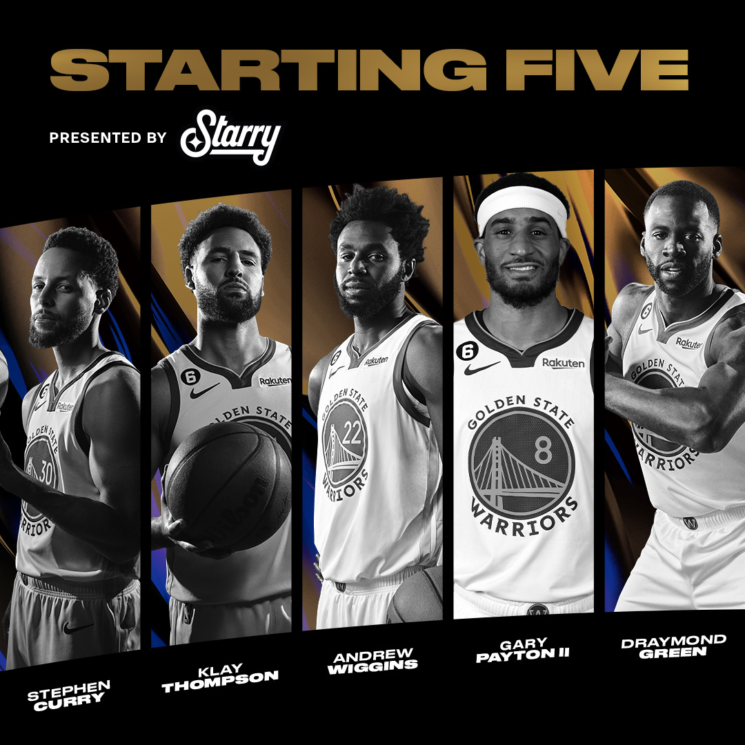 Golden State Warriors on Twitter: "Game🖐️ Starting 🖐️ https://t.co ...