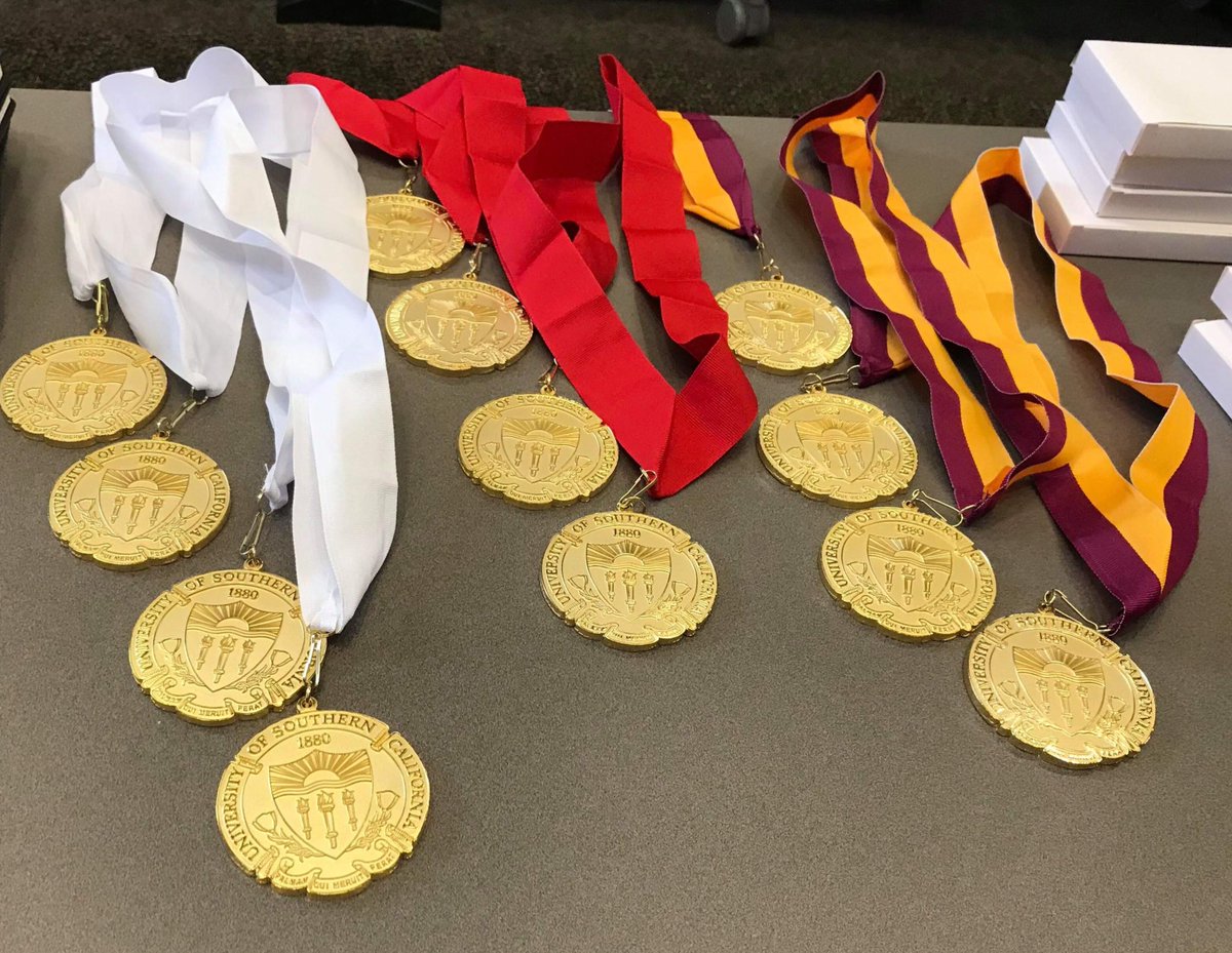 Winner winners!  #MPA #Capstone #CaseChallenge #Residency Team &amp; their supporters who helped get the #gold 🏅 Quite the bling for <a href="/USCPrice/">USC Price School</a> #Pricegrad #PriceGrad2023 #FightOn