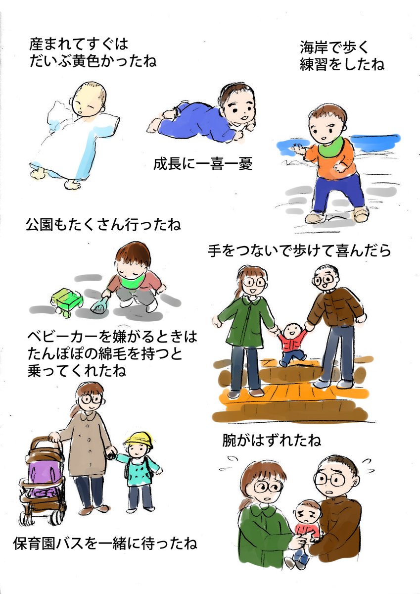 娘…1歳
息子3～4歳 