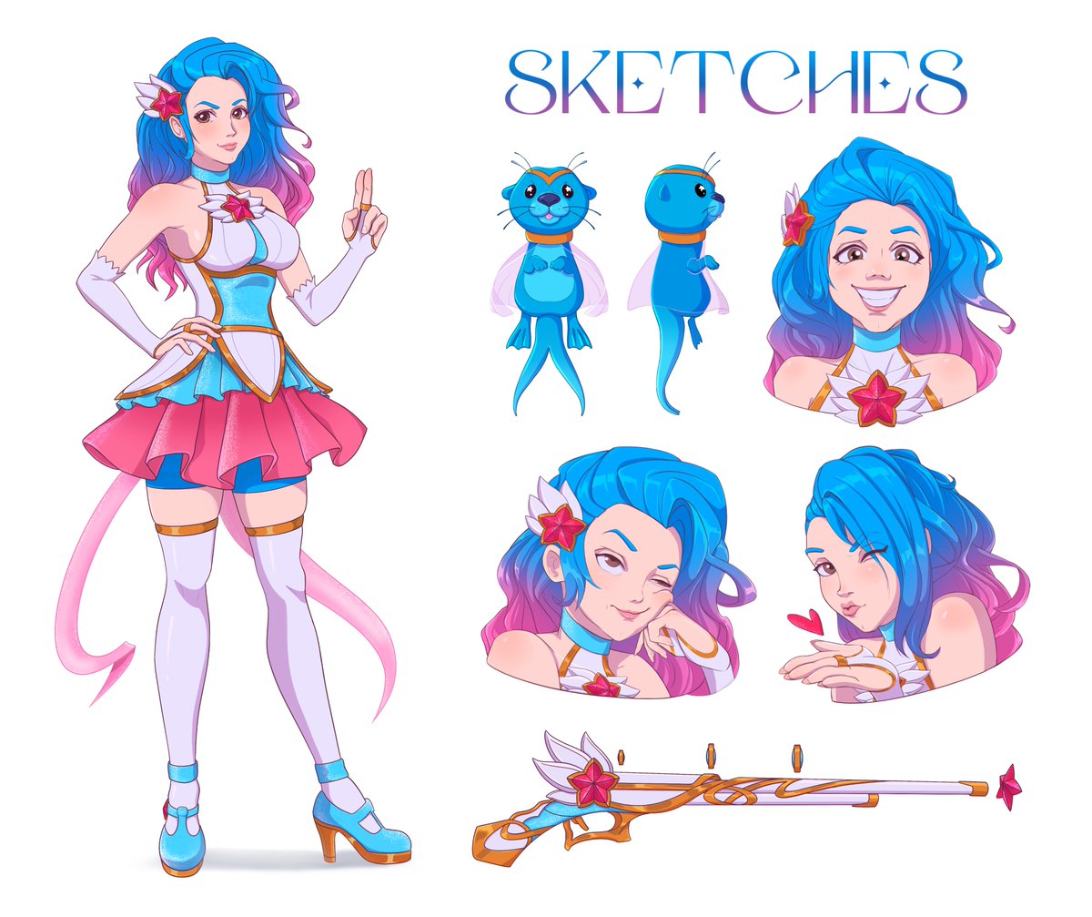 illuzianoid's tweet photo. Star Guardian Character Design for friend ✨☄️💫

#LeagueOfLegends #ArtofLegends #starguardian https://t.co/KP5zb6jrWf
