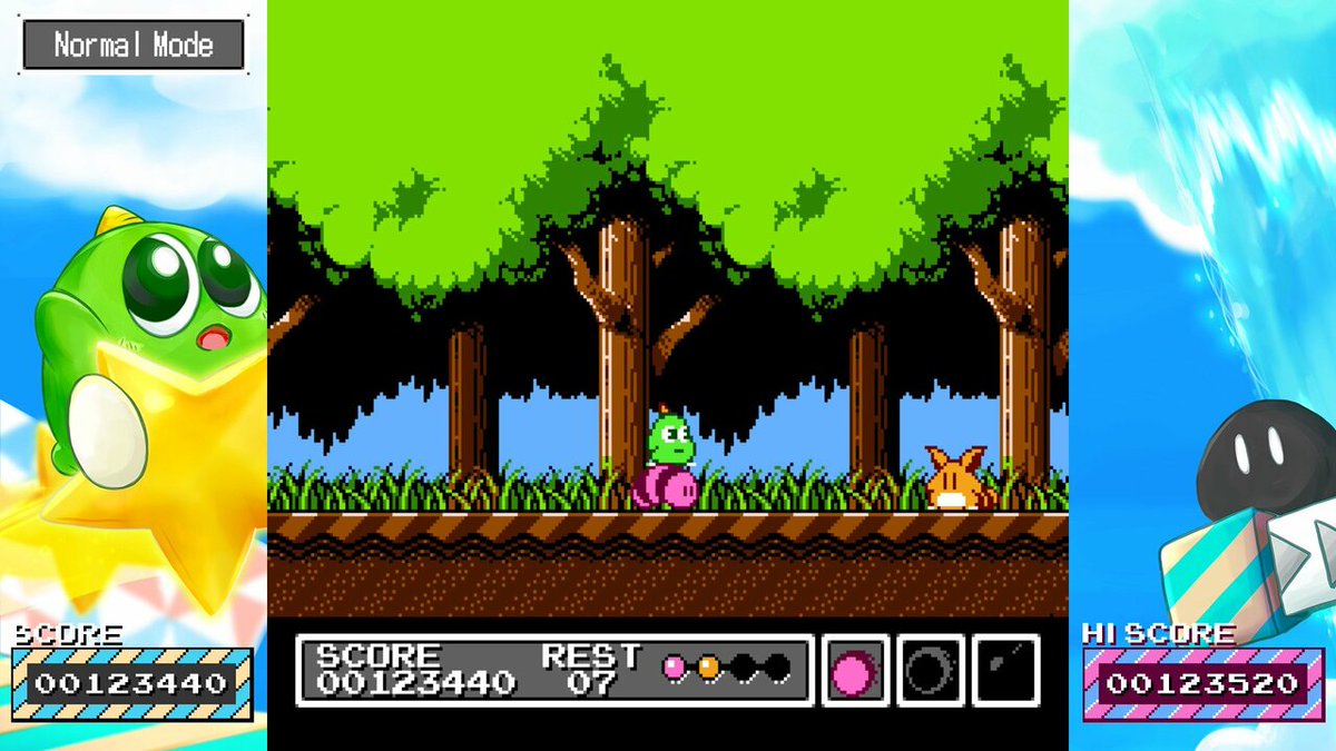 pushsquare's tweet photo. Gimmick!, one of the prettiest platformers ever made for the NES, is getting a new lease of life on PS4 this summer. https://t.co/94slJV3XKE #Repost #BitwaveGames #PS4 #Gimmick #ReleaseDates https://t.co/gAIslU7BOA