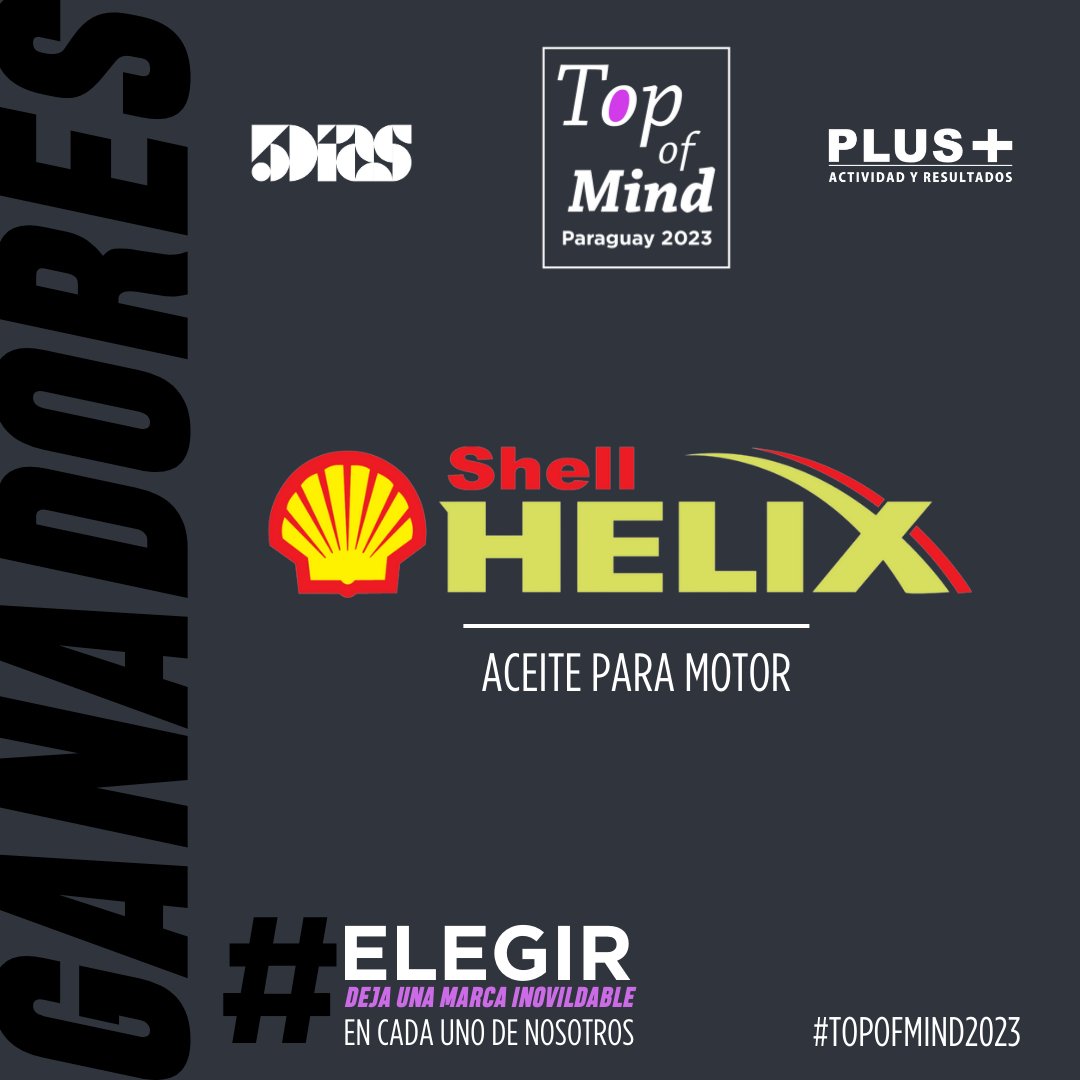 RevistaPLUSPY's tweet photo. 🏆 CONOCÉ A LOS GANADORES DEL #TopOfMind2023 EN LAS SIGUIENTES CATEGORÍAS
- ACEITE PARA MOTOR | Shell Helix
- CASA DE ELECTRICIDAD | @gluminotecnia
- CASA DE VENTA DE ELECTRODOMÉSTICOS | Bristol
- TIENDAS DE CONVENIENCIA | @Biggieexpress24
#TopOfMind2023 #TOM #InsideTalks https://t.co/Q47NPkDR2q
