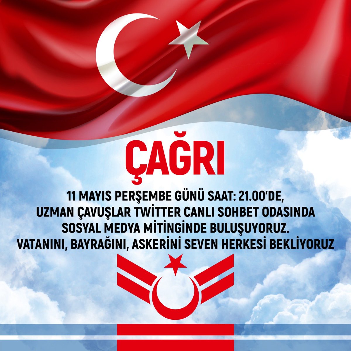 #UzmanÇavuşVefa Bekliyor. #UzmanÇavuşun sesini duymak için milyon milyon akalım. Türkiye’nin ilk sosyal medya mitingi finalinde buluşuyoruz.
#uzmançavuşakadro
#UzmanÇavuş
#UzmanÇavuşlarMilletinGönlünde
<a href="/RTErdogan/">Recep Tayyip Erdoğan</a> 
<a href="/RTEdijital/">Erdoğan Dijital Medya</a>